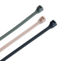 Gardner Bender 10096 4 in., 8 in. Nylon Cable Ties, Tan, Olive, & Black