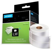 DYMO LW Mailing Address Labels, 2-up, for LabelWriter Label Printers, 1 roll of 700