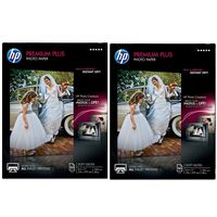 HP Premium Plus Photo Paper, Soft Gloss (50 Sheets, 8.5 x 11 Inches) - 2 Pack