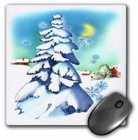 3dRose LLC 8 x 8 x 0.25 Inches Winter Mouse Pad (mp_9233_1)