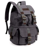S-ZONE Canvas DSLR SLR Camera Backpack Mens Rucksack Bag Knapsack for Sony Canon
