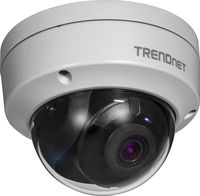 TRENDnet Indoor/Outdoor 4 Megapixel HD PoE IR Dome Style Day/Night Network Camera, Digital WDR, 2688 x 1520p, IK10 Vandal Proof, IP66 Rated Housing, 100ft. Night Vision, ONVIF, IPv6, TV-IP315PI