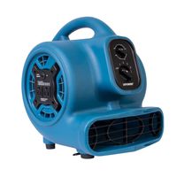 XPOWER P-230AT 1/5 HP 800 CFM 3 Speeds Mini Air Mover with 3-Hour Timer and Built-In Dual Outlets for Daisy Chain, 2.3-Amp