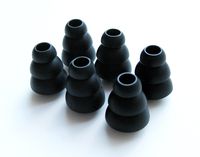 6pcs (M-SB) Triple Flange Soft Replacement Eartips Earbuds Set Compatible with Westone W10, W20, W30, W40, W50, W60, UM PRO 10, UM PRO 20, UM PRO 30, UM PRO 50, UM1, UM2, UM2 RC, UM3, UM3 RC, UM3X