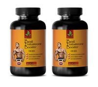 Testosterone Booster Pills for Men - Best Testosterone Booster for Men - Dietary Supplements - Fenugreek Extract Capsules - 2 Bottles 120 Capsules