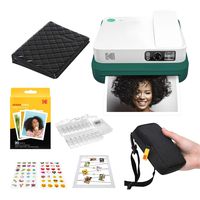 KODAK Smile Classic Digital Instant Camera with Bluetooth (Green) Photo Album Kit