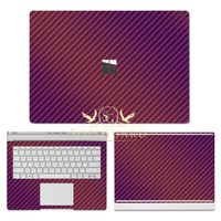 SopiGuard Microsoft Surface Book 2 (15") Carbon Fiber Precision Edge-to-Edge Coverage Easy-to-Apply Vinyl Skin Sticker Wrap (Carbon Chameleon Purple)