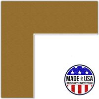 12x25 Classic Gold/El Dorado Custom Mat for Picture Frame with 8x21 Opening Size (Mat Only, Frame NOT Included)