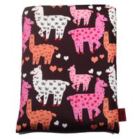 Book Sleeves Llama Gifts for Women Teen Girls Book Sleeve Book Protector Pouches Canvas 10 Inch x 8 Inch
