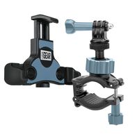 Action Camera Accessories Bundle Set USA Gear Handlebar Mount Smartphone Tripod/Action Cam Mount Adapter - Works Phones Apple, Samsung, LG, Motorola & More