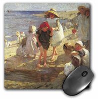 3Drose LLC 8 X 8 X 0.25 Inches Mouse Pad, The Beach by Laura Knight (Mp_126799_1)