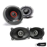 MB Quart - Pair of Formula FKB116 6.5" Coaxial Speakers and A Pair of Formula 4x6 Speakers FKB146