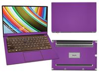 Decalrus - Protective Decal for DELL XPS 13 9343 9350 9360 (13.3" Screen) Laptop Purple Carbon Fiber Skin Skins Decal for case Cover wrap CF2015xps13Purple