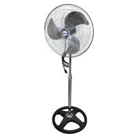 Comfort Zone CZHVP18EX High-Velocity 3-Speed 18-inch Industrial Oscillating Pedestal Fan with Adjustable Tilt