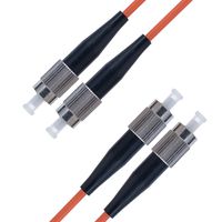 FC to FC Fiber Patch Cable Multimode Duplex - 5m (16.4ft) - 50/125um OM2 - Beyondtech PureOptics Cable Series