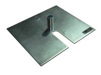 OnlineEEI Base Plate, Zinc Coated Steel, for use with Pipe and Drape System, 14"X16"x3/16 12lb
