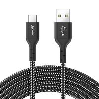 JYDMIX USB C to USB A Fast Charging Cable 2.0 (3ft) 3 Pack Compatible with iPad Pro 2018, MacBook,Samsung Galaxy S10/ S9/ S8/ Plus Note 9,LG V30 G6 G5, Black