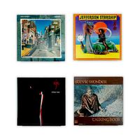 Hudson Hi-Fi LP Vinyl Record Wall Display - Four Pack - Display Your Daily Listening in Style - Clear Acrylic