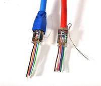 Combo: Shielded CAT5e/5 ESD connectors with Boots (50pcs Each) (24AWG External)