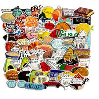 Fresh Vine Stickers 67pcs Green Lively Laptops Water Bottles Toys and Gifts Cars Stickers Cartoon Anime Aesthetic Sticker Pack for Teens, Girls, Women Vinyl Decals