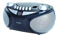 Sylvania Portable Cassette, CD, AM/FM Radio Boombox, with Cassette Player (SRCD286)