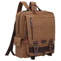 S-ZONE Sling Canvas Cross Body 13-inch Laptop Messenger Bag Shoulder Backpack