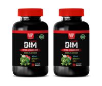 antioxidant Complex - DIINDOLYMETHANE (DIM) - Natural Estrogen Blocker - with Broccoli and Kale - dim Supplement metabolic Maintenance - 2 Bottles (180 Capsules)