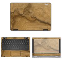decalrus - Protective Decal Wood Burl Skin Sticker for Dell ChromeBook 11 3189, 3181 (11.6" Screen) case Cover wrap DEchrmbk11_3189-172