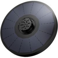 OKMEE Upgraded Solar Fountain with 4-in-1 Nozzle, 2.0W Solar Birdbath Fountain with 4 Different Water Spray Patterns for Bird Bath, Fish Tank and Pond Garden Decoration