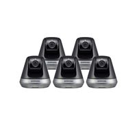 Samsung SNH-V6410PN SmartCam Pan/Tilt Full HD 1080p Wi-Fi IP Camera Bundle Five Pack (Renewed)