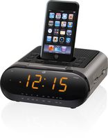 CI189 Large Display Clock Radio with Docking and Recharging for iPod (Black)