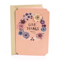 Hallmark Thanksgiving Card (Floral Wreath)