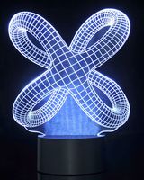 CHIMAERA 3D Magical Optical Illusion Criss Cross Rings USB Lamp