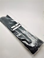 Black Garage Self Gripping Multi-Purpose Nylon Zip Cable Ties Heavy Duty (16") 100 Pieces