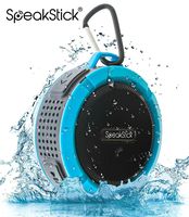 Bluetooth Shower Speaker SpeakStick PRO, Listen to Music & Receive Phone Calls Anywhere, Powerful 5W Speaker, Micro SD and Built in Microphone, for Outdoor & Indoor Use -Blue