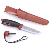 Morakniv Companion Spark 3.9-Inch Fixed-Blade Outdoor Knife and Fire Starter, Red