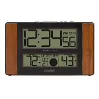 La Crosse Technology 513-1417CH-INT Atomic Digital Clock with Temperature and Moon Phase