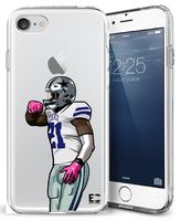 Epic Cases iPhone6/6S iPhone 7/iPhone 8 Case Ultra Slim Crystal Clear Football Series Soft Transparent TPU Case Cover Apple (iPhone 6/6s) (iPhone 7) (iPhone 8) (Zeke, iPhone 6/7/8)