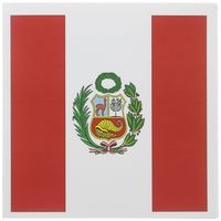 3dRose Peru Flag - Greeting Cards, 6 x 6 inches, set of 12 (gc_28278_2)