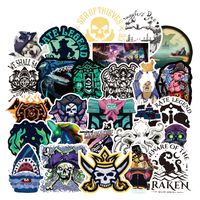 100 Pcs Pirate Captain Skull Stickers for Water Bottle Laptop Car Motorcycle Bicycle Bike Skateboard Luggage Baggage Box Decal Graffiti Patches