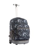 Seanshow Kids Wheeled Backpack Laptop Rolling Backpack for Schooling & Travel, 18 inch (Gray Geometry)