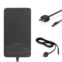 BatteryMon 15V 2.58A 44W Power Adapter Charger for Microsoft Surface Pro/Surface Pro 3 Pro 4 / Surface Laptop (2017) Tablet PC 1769 A1800 Power Supply with USB Port