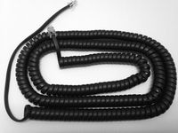 The VoIP Lounge Replacement 25 Foot Long Black Handset Receiver Curly Cord for Shoretel Mitel IP Phone 110 115 210 212 230 230G 265 420 480 480G 485 565 560 530 560G 565G 655