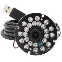 ELP 2.8mm Wide Angle IR LED Infrared Day Night Raspberry Pi 1080P H.264 Microphone PC Web USB Security Camera