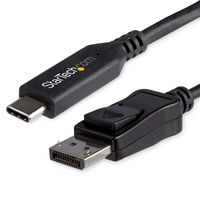 StarTech.com 3.3 ft. (1 m) - USB-C to DisplayPort Adapter Cable - 8K 60Hz - HBR3 - USB-C Adapter - Thunderbolt 3 Compatible (CDP2DP141MB)