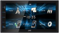 JVC KWM150BT Car Digital Media Player - Double Din, Bluetooth Audio and Calling, 6.8 Inch LCD Clear Resistive Touchscreen, MP3 Player, WMA, USB, SD, Auxiliary Input, AM/FM Radio, Short Chassis