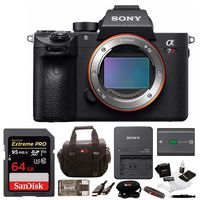 Sony Alpha a7RIII Mirrorless Digital Camera (Body) w/ 64GB SD Card Bundle