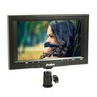 ProAm USA 7" On-Camera LCD Video Monitor Kit with RCA AV Inputs