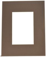 8x10 Weatherwood / Chestnut Custom Mat for Picture Frame with 4x6 opening size (Mat Only, Frame NOT Included)