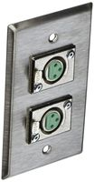 Rapco Horizon SP-2DFS Single Gang Stainless Steel Wall Plate 2) Switchcraft D3F